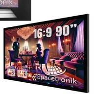 Nástenné premietacie plátno s hliníkovým rámom LOFT 90" 4K HD domáce kino