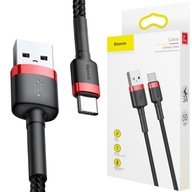 SHORT 0,5 Baseus USB-C Type-C opletený kábel 3A 50cm