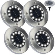 4x LED SOLÁRNA ZÁHRADNÁ LAMPA, POZEMNÁ