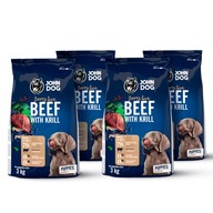 John Dog beef krill šteniatko veľké plemeno 4x3kg