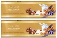 2x300g LINDT Mliečna čokoláda, orechy, hrozienka