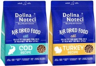 DOLINA NOTECI SUPERFOOD suché krmivo pre mačky SUŠENÁ MORKA + COD 2x1kg