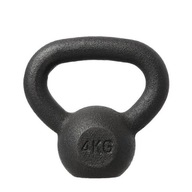 Kettlebell liatinová tréningová záťaž 4 kg KZG04 HMS čierna