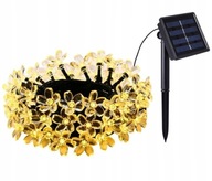 SOLÁRNE ZÁHRADNÉ LAMPY 40 LED TEPLÉ GIRLAND