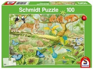 Schmidt Puzzle 100 dielikov zvieratká z džungle