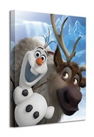 Obraz na plátne Disney Frozen Olaf Sven 40x50 cm