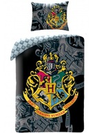 Bavlnené obliečky Harry Potter Coat of Arms Black 140x200