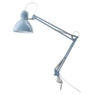 Stolová lampa IKEA Tertial svetlomodrá do kancelárie