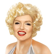 MARILYN Monroe parochňa blond vlasy krátke kučeravé oblečenie hollywoodskej herečky