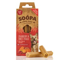 SOOPA Dental Stick - brusnice a sladké zemiaky (100 g)