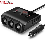 VR robot 12-24V automobilový zapaľovač cigariet rozdelený