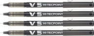 PILOT V5 Hi-Tecpoint jemná linka BLACK SET