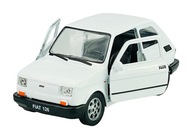 WELLY FIAT 126p MALUCH BIELY 1:34 LEGENDY PRL NOVÝ KOVOVÝ MODEL