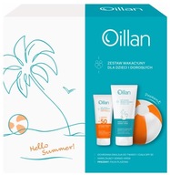 OILLAN dovolenkový set SPF50 emulzia 100 ml + Dermo-krém 200 ml + gulička