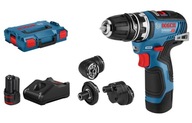 BOSCH GSR 12V-35 FC L-BOXX skrutkovač 2x3Ah hlavy