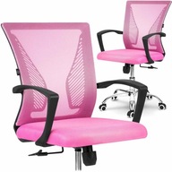 Sofatel Gontia ružová mikrosieťovaná kancelárska stolička