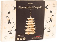 ROBOTIME DREVENÝ MODEL 3D PUZZLE ÁZIA VEŽA JAPONSKÁ PAGODA DIY 275 ks.