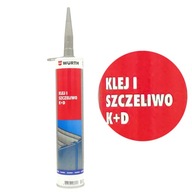 WURTH Lepidlo a tesniaca hmota v jednej sivej tube 300 ml Silná flexibilná