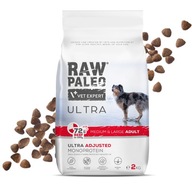 RAW PALEO ULTRA BEEF ADULT M/L 2kg - suché hovädzie krmivo pre dospelých psov