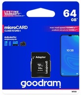 Pamäťová karta Goodram Pamäť microSD SD 64 GB