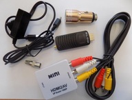 DVB-T2 mini tuner do auta 12/24V