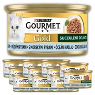 Gourmet Gold krmivo pre mačky s rybami 85 g (12 kusov)