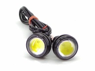 2 ks 22mm očiek DRL LED 24V denná biela