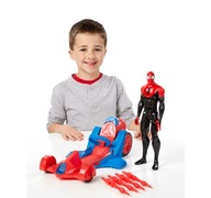 VEĽKÝ MODEL AUTA SPIDERMAN + HASBRO TURBO RACER