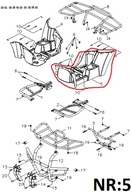 OPIERKA ĽAVEJ NOHY PLASTIC Access Max 300cc OEM!