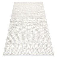 LANOVÝ KOBEREC 120x170 cm HERRINGBONE krémová #B1252