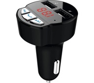 TechniSat DIGICAR 3 BT FM vysielač 2x USB MP3 WMA 12 / 24V čierny