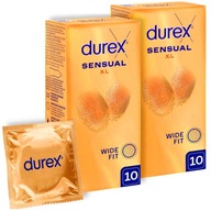 ULTRA THIN DUREX SENSUAL XL kondómy širšie INVISIBLE 2x 10 ks.