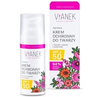 OCHRANNÝ KRÉM NA TVÁR S KYSELINOU HYALURONOVOU SPF50 VIANEK 50ml