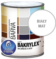 BAKRYLEX farba na detské ihrisko MAT 0,7kg BIELA