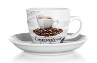 2x CUP-SAUDER 190 ml na espresso kávu, ozdobný hrnček