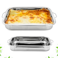 Nerezový plech na pečenie lasagní 40CM Forma na lasagne