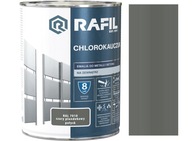 RAFIL CHLOROGUMA SMALT NA KOV A BETON SIVA PLACHTA 7010 0,9L