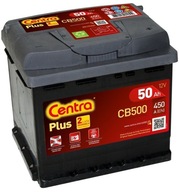 CENTRA PLUS BATÉRIA 50AH 450A 12V P+ CB500