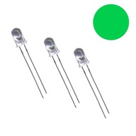 LED dióda 5mm Zelená 10 ks