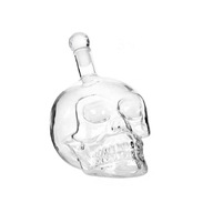 1ks Classic Glass Skull Bottle Creative Crystal