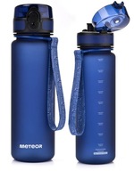 METEOR Gym fľaša na vodu s odmerkou, sitkom, výlevkou, 500 ml