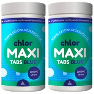 2 x CHLOR MAXI TABS BLUE 10 x 200 g modré tablety 10v1