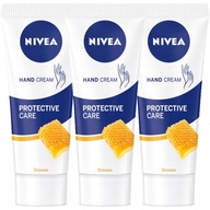 NIVEA Ochranný krém na ruky 3*75ml VČELÍ VOSK