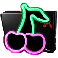 Neon led usb na stene cedulka cherry neon napis