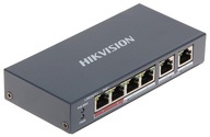 POE SPÍNAČ DS-3E0106P-E/M 4-PORTOVÝ Hikvision