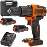 Príklepový vŕtací skrutkovač 18V 2x 2,0Ah Black Decker BDCHD18K1B2