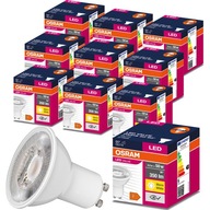 10x GU10 LED žiarovka 4,5W = 50W 350lm 2700K OSRAM