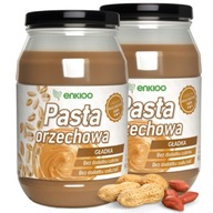 2x Arašidová pasta z pražených arašidov, HLADKÁ, nie maslo