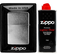 ZIPPO ULIČNÝ CHROMOVÝ ZAPAĽOVAČ + BENZÍN