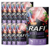 Krmivo pre psov RAFI - králik - sáčok - 10x500g